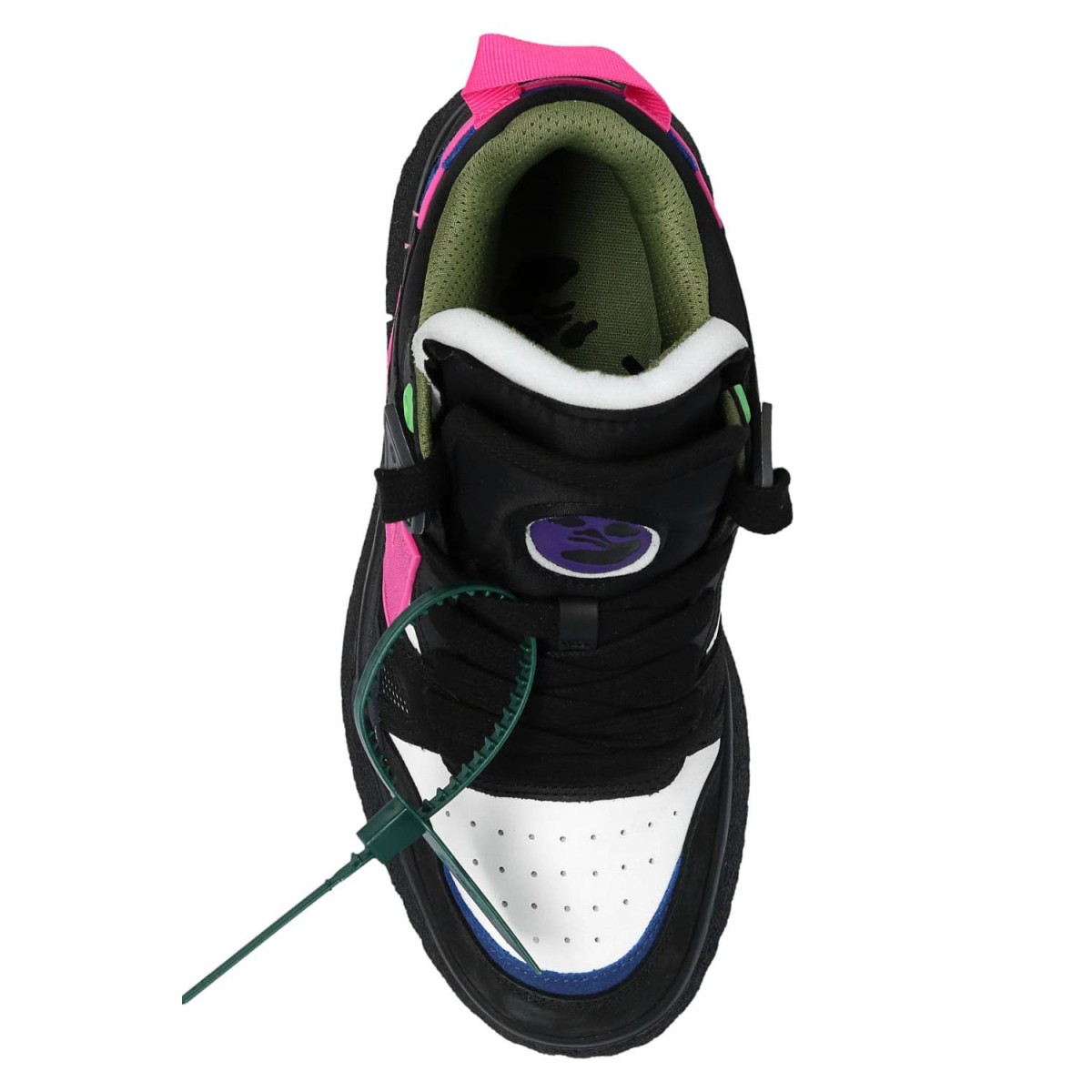 Кеди Off White New Mid Top Sponge Sneaker Black Fuchia — купити в